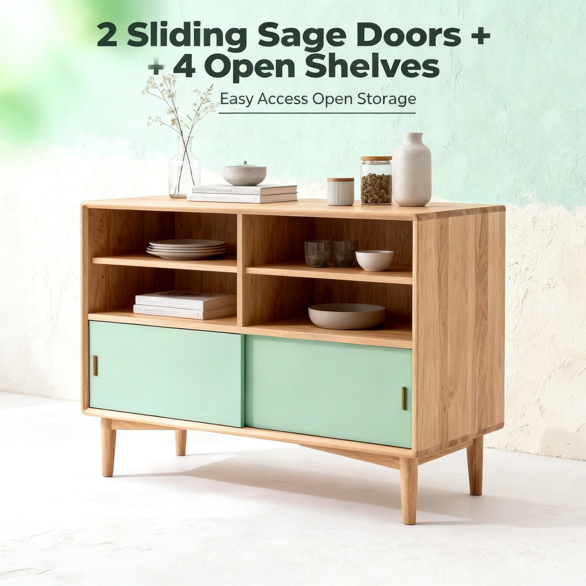 🕊A Smarter Way To Keep Your Space Beautiful — Minimalist Wooden Storage Cabinet Created To Bring Hidden Organization and Natural Warmth Into Modern Homes