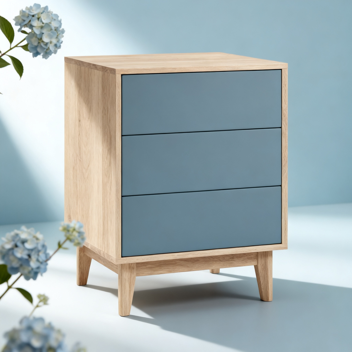 🍼 Create a Gentle Nursery Space — A Natural Wooden Bedside Cabinet Designed to Bring Warmth, Organization, and Calm Into Your Baby’s Everyday World