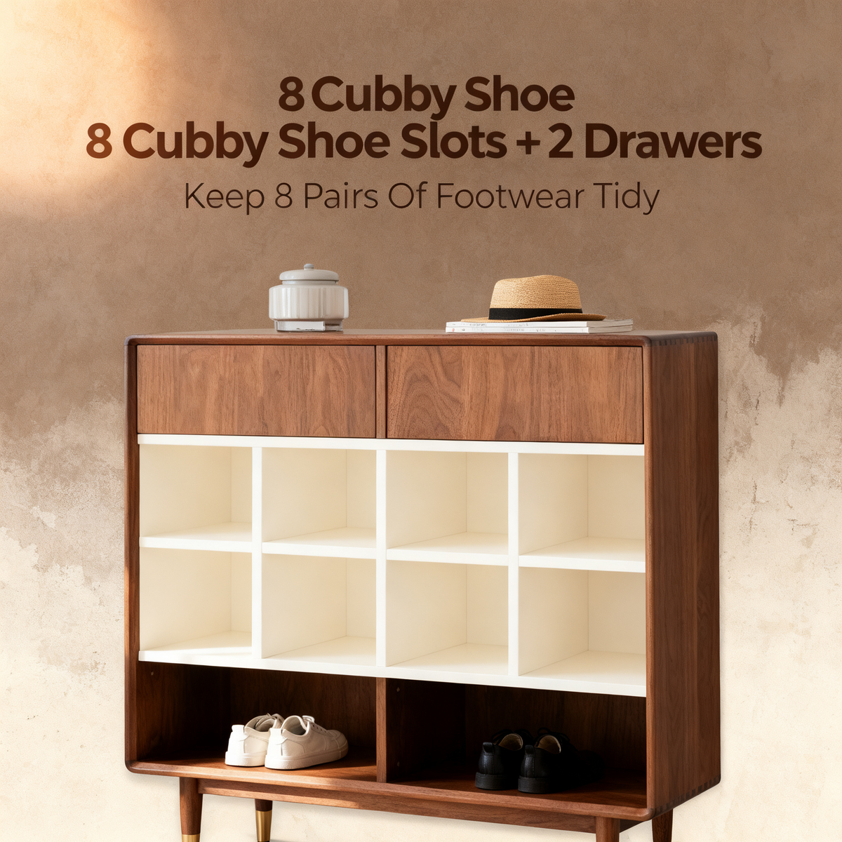 🏡 Transform Your Entryway Into a More Organized Welcome — Mid-Century Wooden Shoe Cabinet Created for Stylish Storage and Everyday Home Rituals
