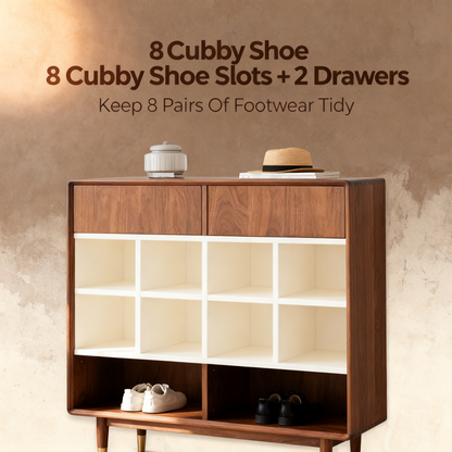 🏡 Transform Your Entryway Into a More Organized Welcome — Mid-Century Wooden Shoe Cabinet Created for Stylish Storage and Everyday Home Rituals