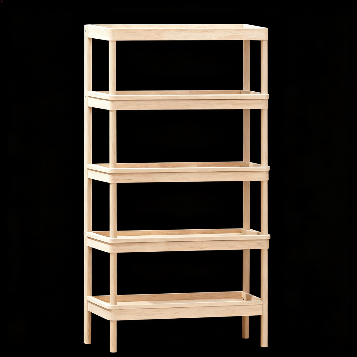🪵 Four Levels of Everyday Beauty — A Solid Oak Tray Shelf Designed to Display, Organize, and Elevate the Small Details of Your Home