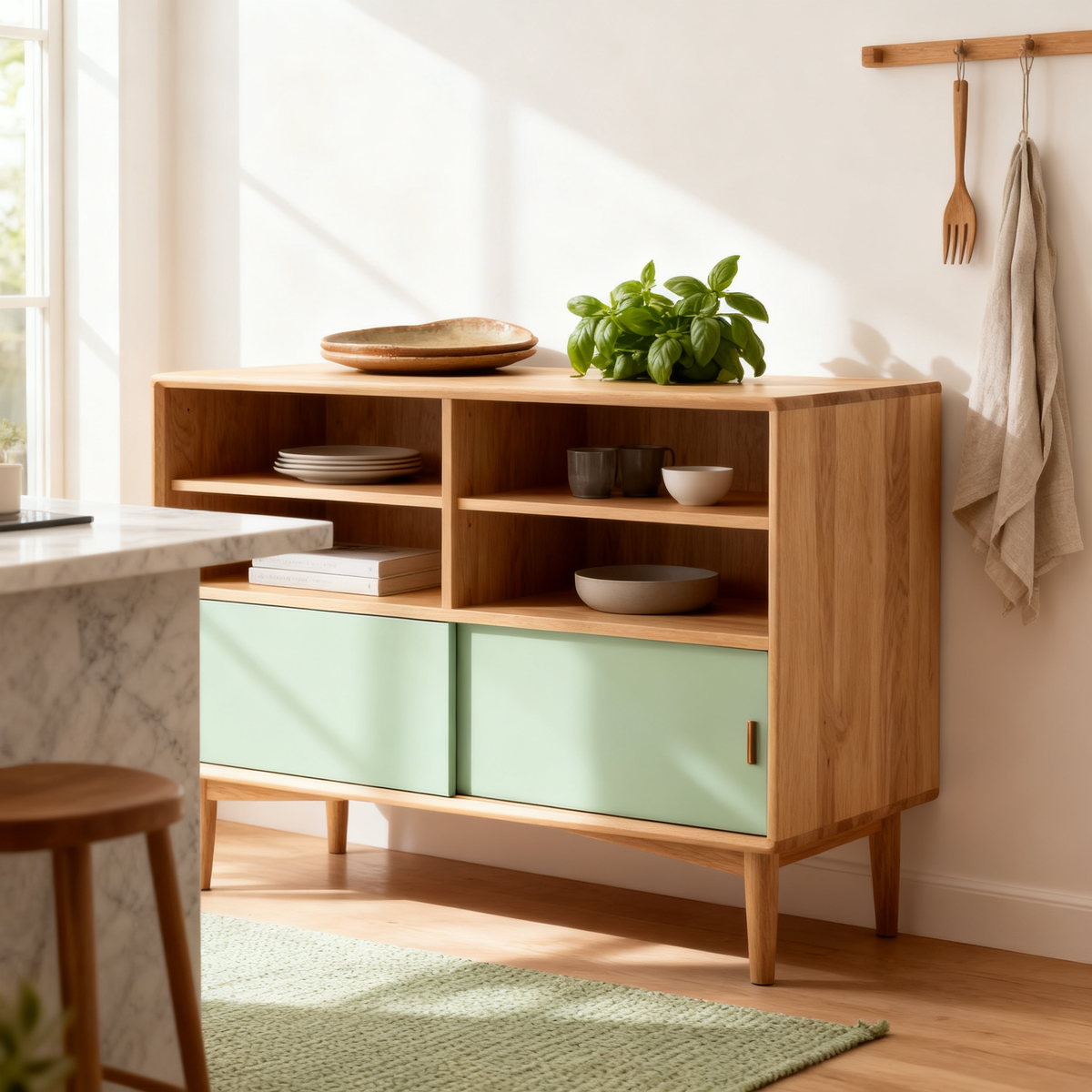🕊A Smarter Way To Keep Your Space Beautiful — Minimalist Wooden Storage Cabinet Created To Bring Hidden Organization and Natural Warmth Into Modern Homes