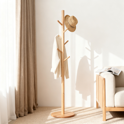 🌳 A Natural Touchpoint For Everyday Living — Sculptural Wooden Tree Coat Rack Designed To Keep Your Space Organized With Artistic Simplicity