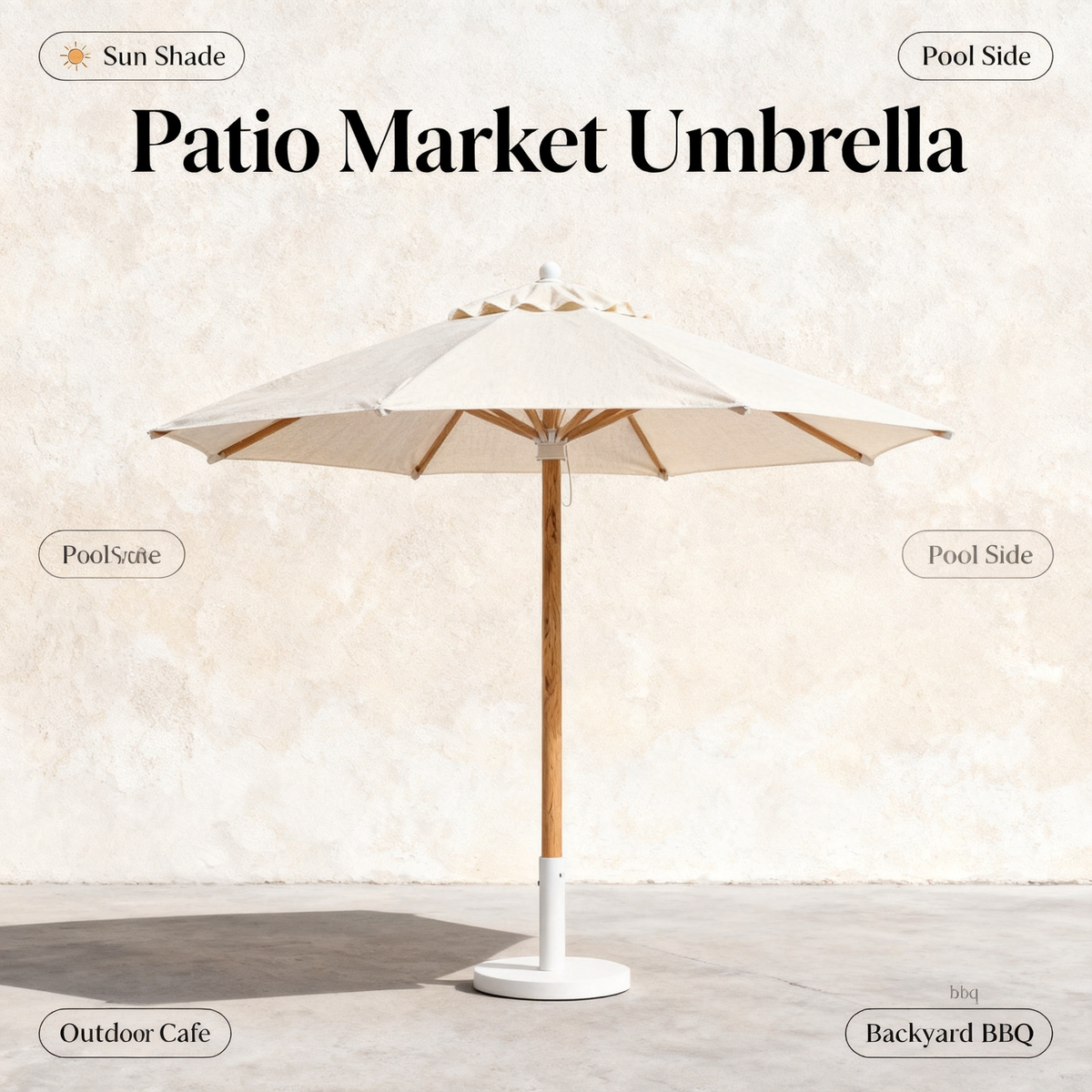☀️ Turn Outdoor Moments Into Everyday Escapes — A Linen Patio Umbrella Designed To Create Comfortable Shade With Natural Elegance and Relaxed Summer Style