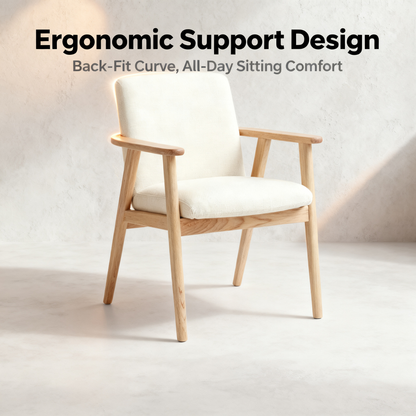🌿 A Quiet Retreat Designed Around Your Comfort — A Scandinavian Solid Wood Lounge Chair Bringing Warmth, Balance, and Timeless Elegance Into Modern Homes
