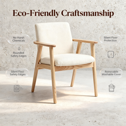 🌿 A Quiet Retreat Designed Around Your Comfort — A Scandinavian Solid Wood Lounge Chair Bringing Warmth, Balance, and Timeless Elegance Into Modern Homes
