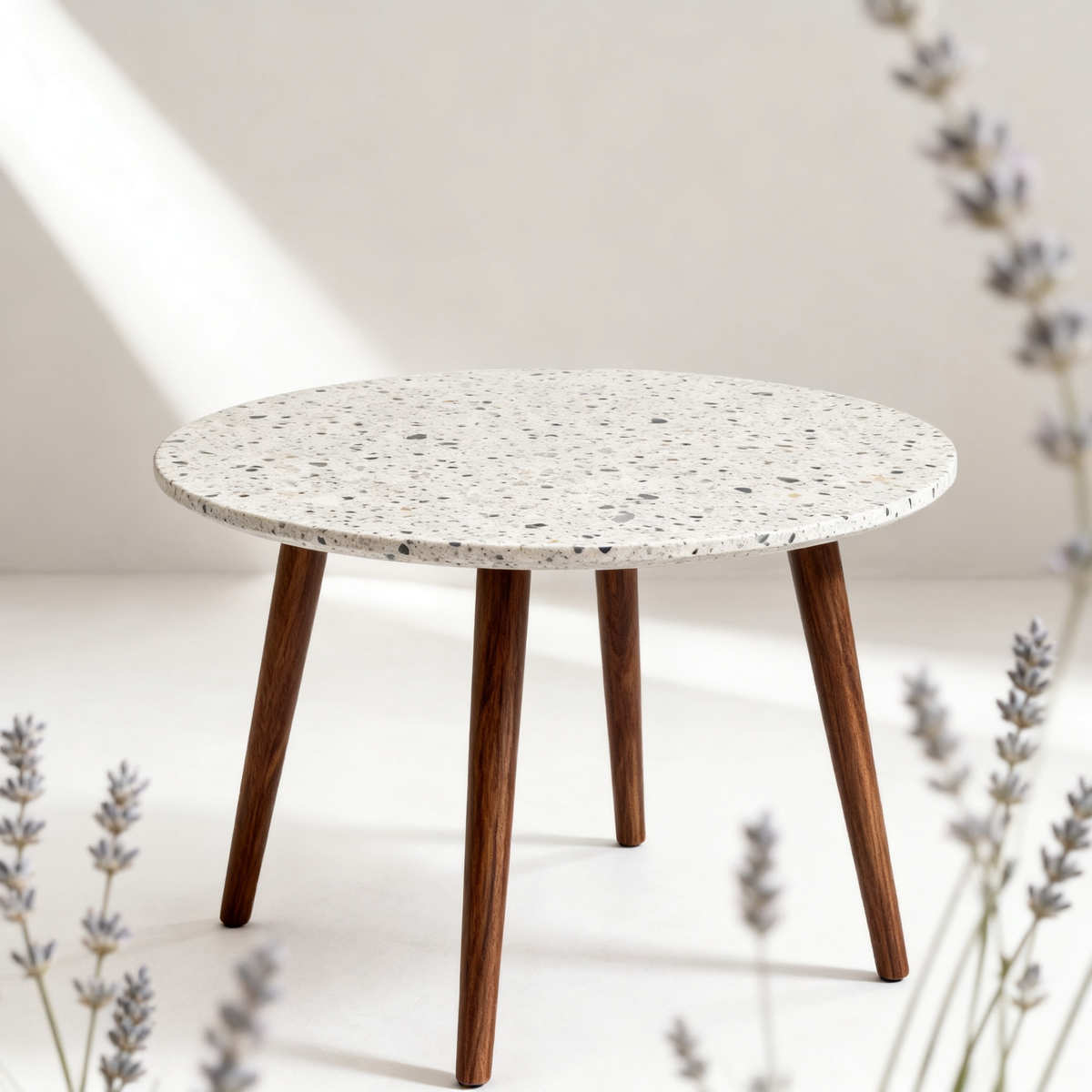 🪨 Where Natural Texture Meets Modern Dining — A Round Terrazzo Table Designed To Become The Heart Of Meaningful Gatherings and Contemporary Home Spaces