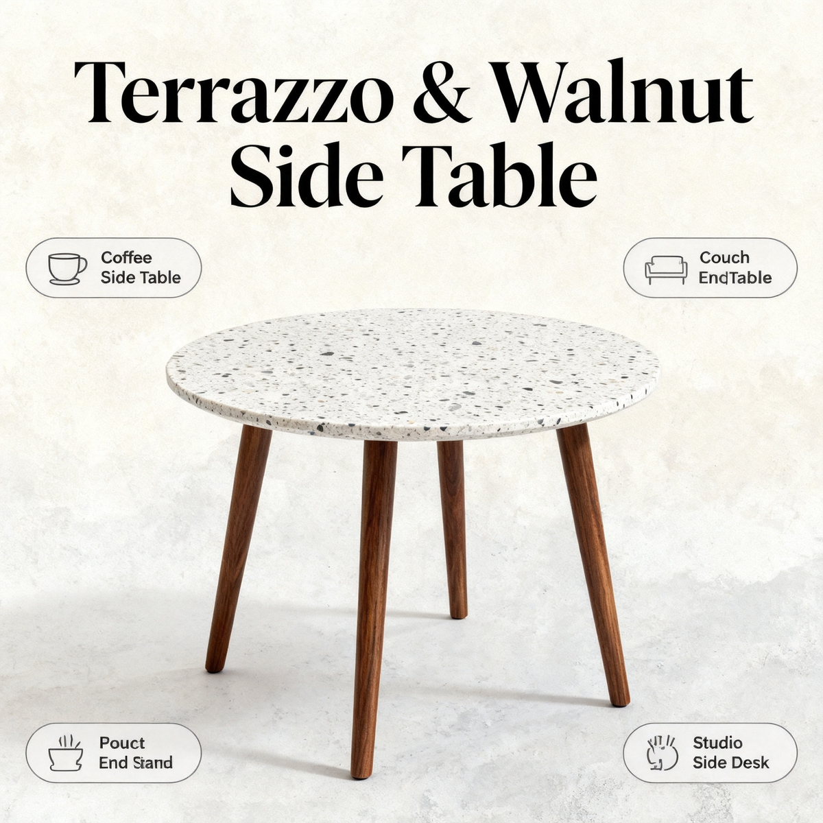 🪨 Where Natural Texture Meets Modern Dining — A Round Terrazzo Table Designed To Become The Heart Of Meaningful Gatherings and Contemporary Home Spaces