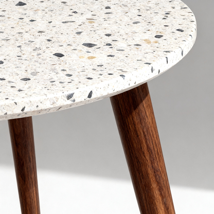 🪨 Where Natural Texture Meets Modern Dining — A Round Terrazzo Table Designed To Become The Heart Of Meaningful Gatherings and Contemporary Home Spaces