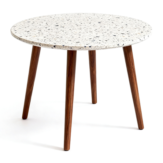 🪨 Where Natural Texture Meets Modern Dining — A Round Terrazzo Table Designed To Become The Heart Of Meaningful Gatherings and Contemporary Home Spaces