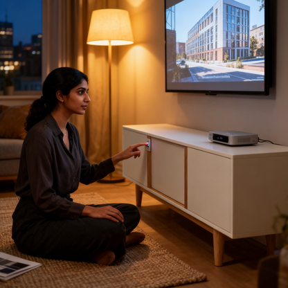 🤍 Minimalist TV Console — A Quiet Statement Piece That Brings Warmth, Balance, and Modern Simplicity Into Your Living Room