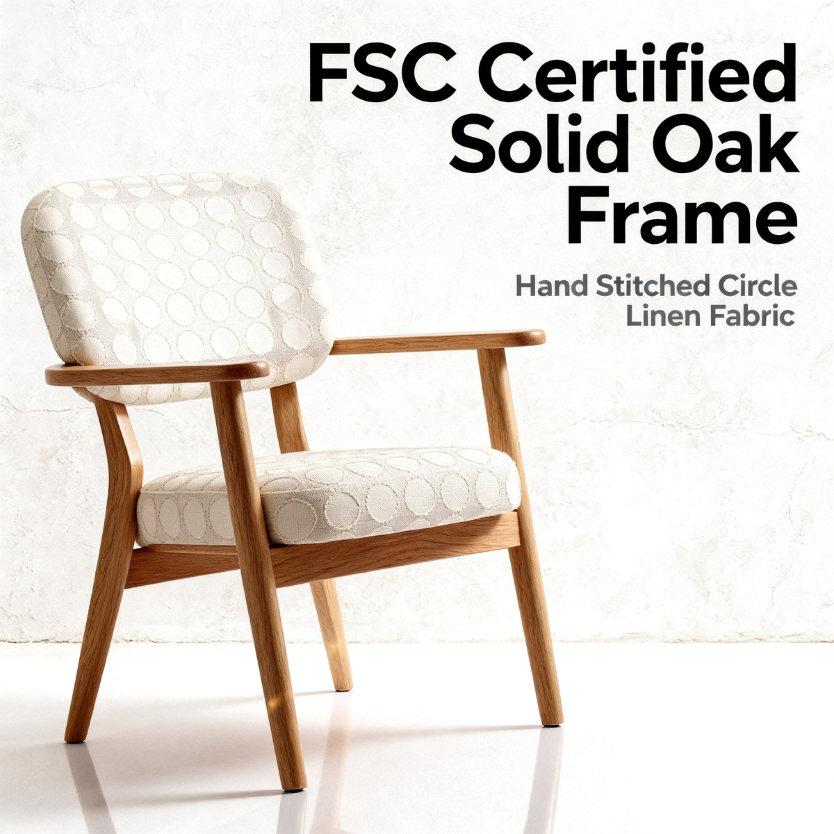 🌙 Circles Accent Arm Chair — A Sculptural Comfort Seat Designed to Create Cozy Corners, Relaxing Moments, and Timeless Modern Elegance