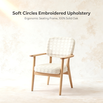 🌙 Circles Accent Arm Chair — A Sculptural Comfort Seat Designed to Create Cozy Corners, Relaxing Moments, and Timeless Modern Elegance