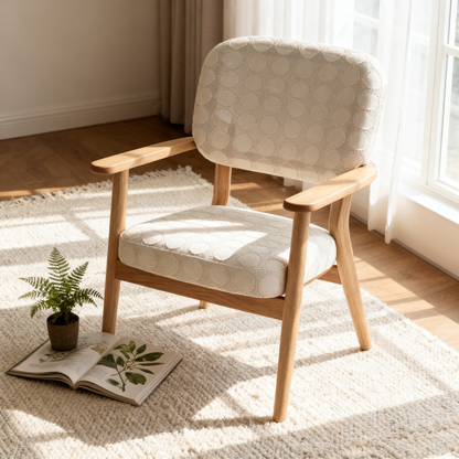 🌙 Circles Accent Arm Chair — A Sculptural Comfort Seat Designed to Create Cozy Corners, Relaxing Moments, and Timeless Modern Elegance