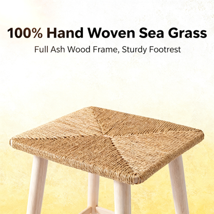 🌾 Woven Rattan Bar Stool — A Natural Handcrafted Seating Piece Designed To Add Warmth, Texture, and Relaxed Elegance To Your Kitchen Space