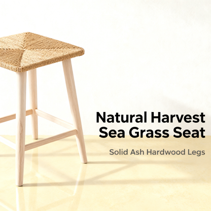 🌾 Woven Rattan Bar Stool — A Natural Handcrafted Seating Piece Designed To Add Warmth, Texture, and Relaxed Elegance To Your Kitchen Space