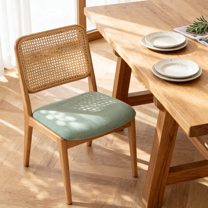 Woven Rattan Dining Chair — A Natural Statement Seat Bringing Handcrafted Texture, Everyday Comfort, and Timeless Organic Style To Your Dining Space