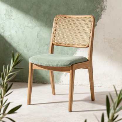 Woven Rattan Dining Chair — A Natural Statement Seat Bringing Handcrafted Texture, Everyday Comfort, and Timeless Organic Style To Your Dining Space