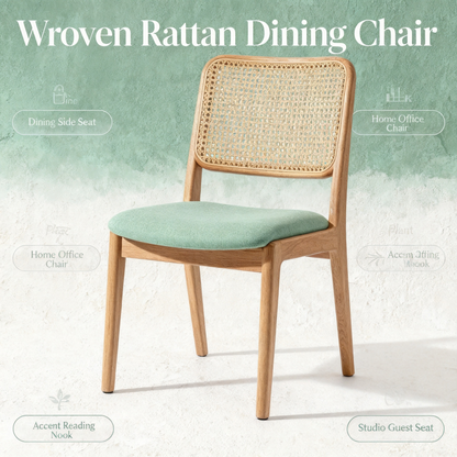 Woven Rattan Dining Chair — A Natural Statement Seat Bringing Handcrafted Texture, Everyday Comfort, and Timeless Organic Style To Your Dining Space