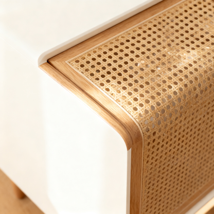 🌿 Rattan Cane Sideboard Cabinet — A Natural Storage Statement Piece Designed To Bring Texture, Warmth, and Organic Elegance Into Modern Homes