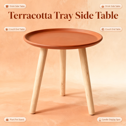 ☕ Round Tray Side Table — A Functional Art Piece Designed To Add Warmth, Convenience, and Modern Elegance To Every Corner Of Your Home