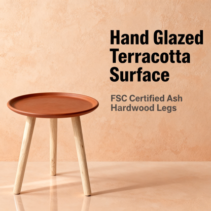 ☕ Round Tray Side Table — A Functional Art Piece Designed To Add Warmth, Convenience, and Modern Elegance To Every Corner Of Your Home