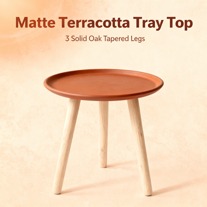 ☕ Round Tray Side Table — A Functional Art Piece Designed To Add Warmth, Convenience, and Modern Elegance To Every Corner Of Your Home