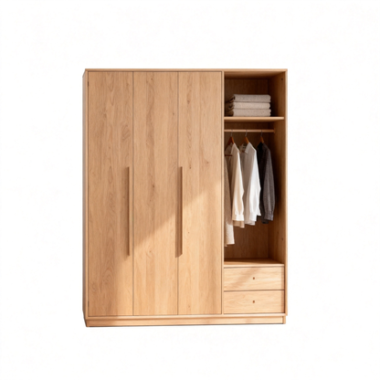 🌳 A Timeless Storage Statement For The Modern Home — A Full Natural Oak Wardrobe Designed To Organize Your Lifestyle With Warmth, Function, and Lasting Elegance