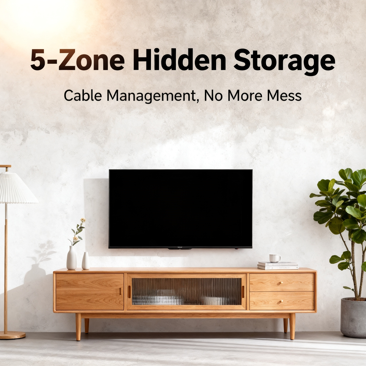 📺 A Calm Centerpiece For Modern Living — A Scandinavian Solid Wood TV Cabinet Designed To Organize Your Space With Natural Beauty, Smart Storage, and Timeless Style