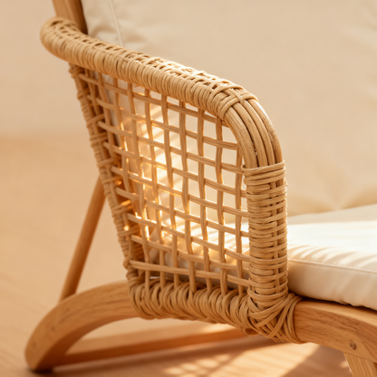 🌿 A Private Moment Of Comfort In Your Home — A Scandinavian Solid Wood Recliner Designed For Deep Relaxation, Natural Beauty, and Peaceful Everyday Living