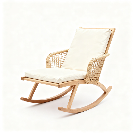 🌿 A Private Moment Of Comfort In Your Home — A Scandinavian Solid Wood Recliner Designed For Deep Relaxation, Natural Beauty, and Peaceful Everyday Living