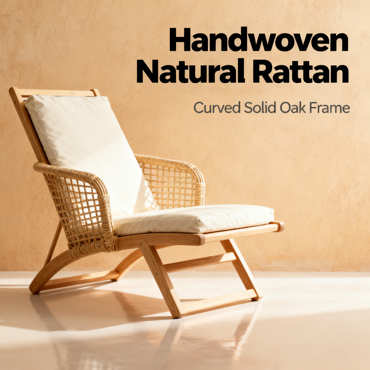🌿 A Private Moment Of Comfort In Your Home — A Scandinavian Solid Wood Recliner Designed For Deep Relaxation, Natural Beauty, and Peaceful Everyday Living