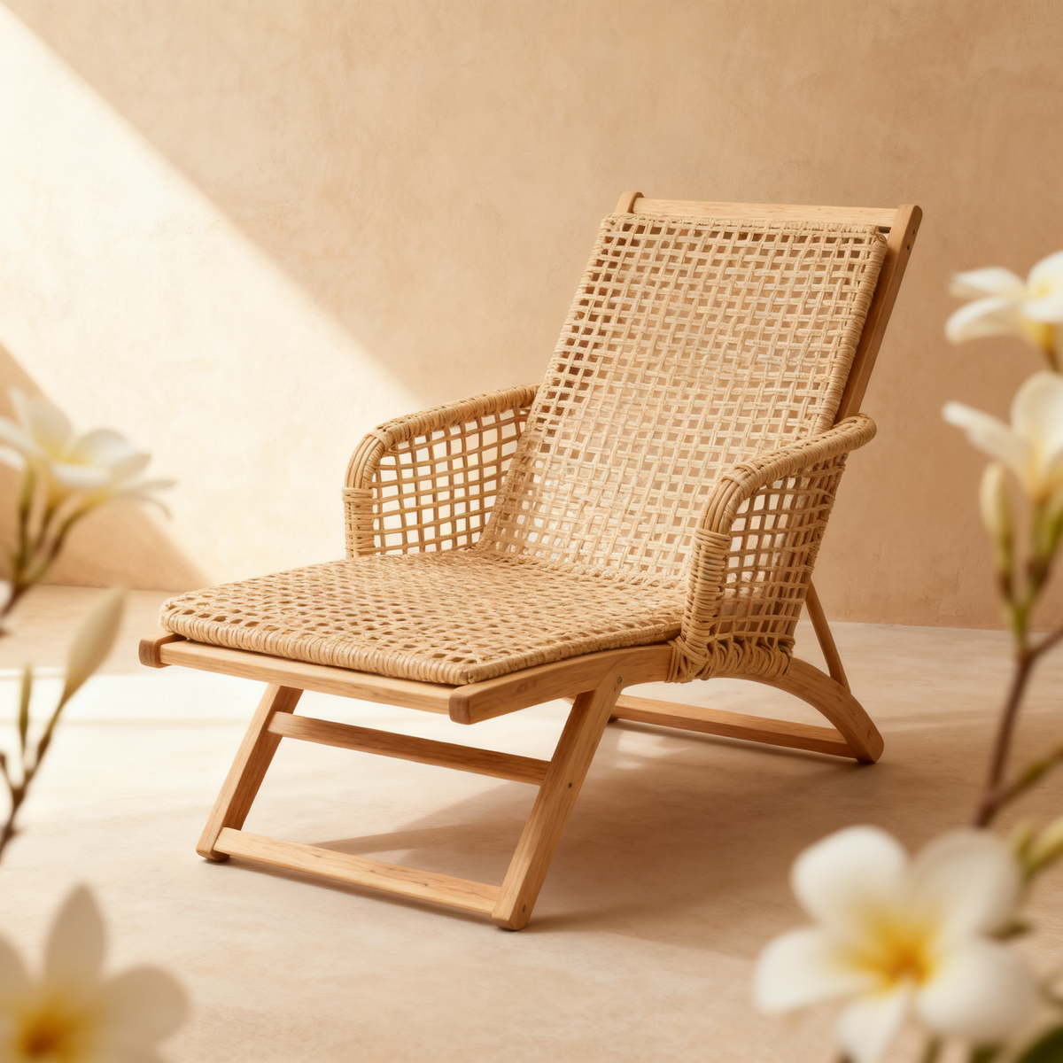 🌿 A Private Moment Of Comfort In Your Home — A Scandinavian Solid Wood Recliner Designed For Deep Relaxation, Natural Beauty, and Peaceful Everyday Living