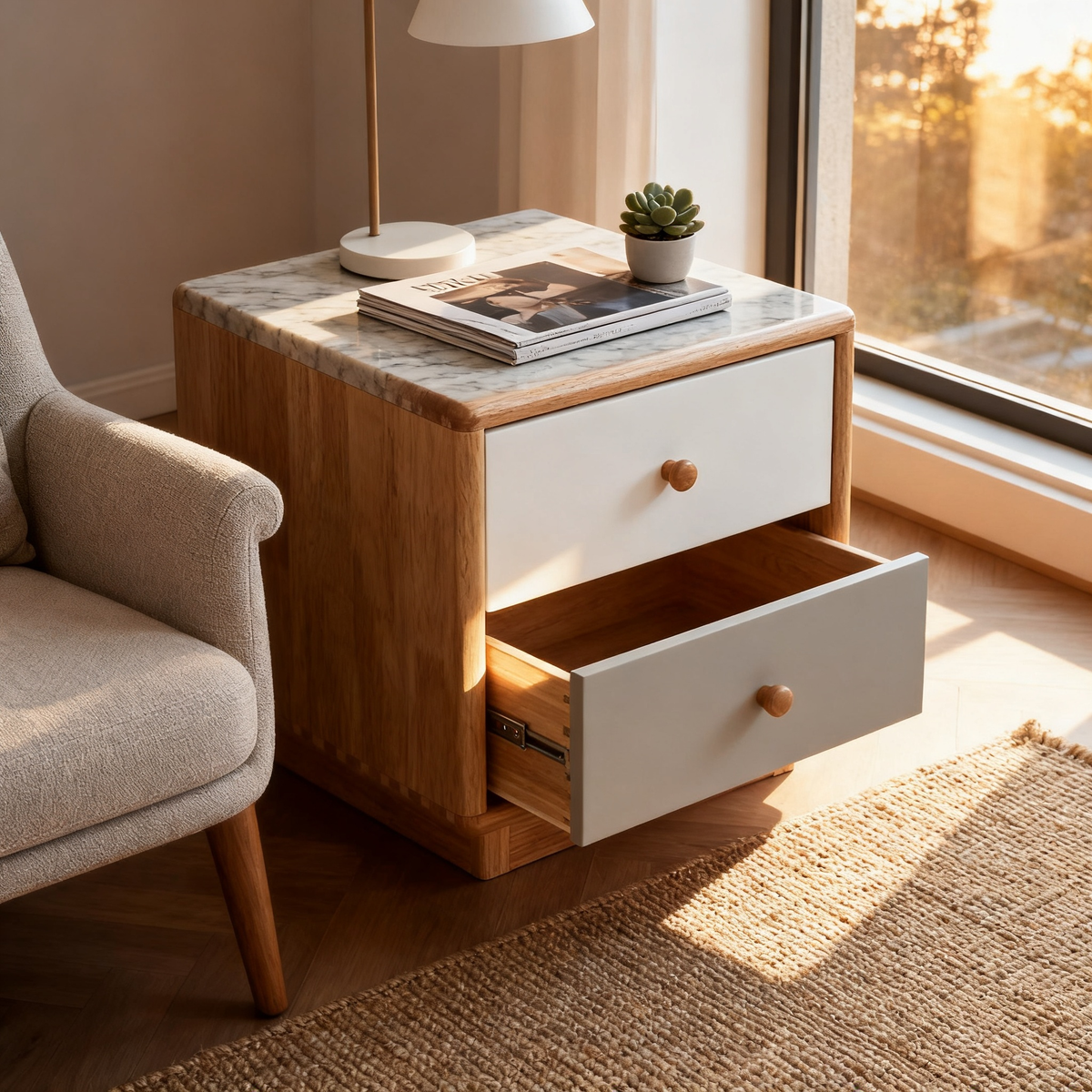 🧺 A Beautiful Way To Organize Everyday Living — A Scandinavian Solid Wood Drawer Cabinet Designed To Bring Order, Warmth, and Timeless Character Into Your Home