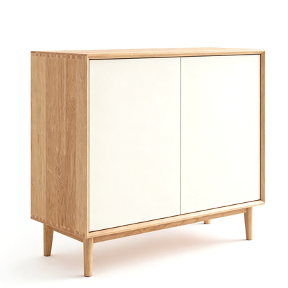 🌾 A Statement Of Quiet Elegance — A Scandinavian Solid Wood Sideboard Designed To Bring Storage, Warmth, and Sophisticated Balance Into Every Corner Of Your Home